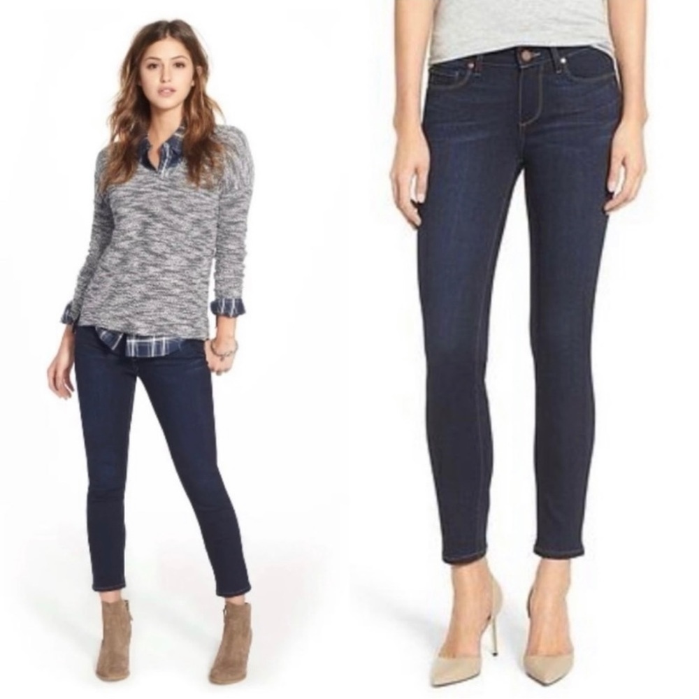 Paige Transcend Verdugo Ankle Skinny Jeans in Tari Wash Size 28